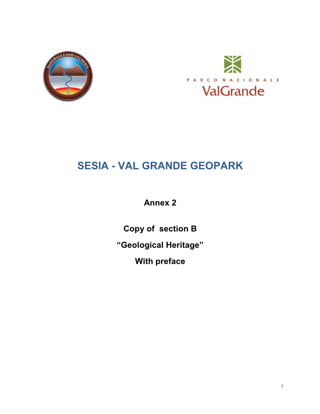 Sesia - Val Grande Geopark