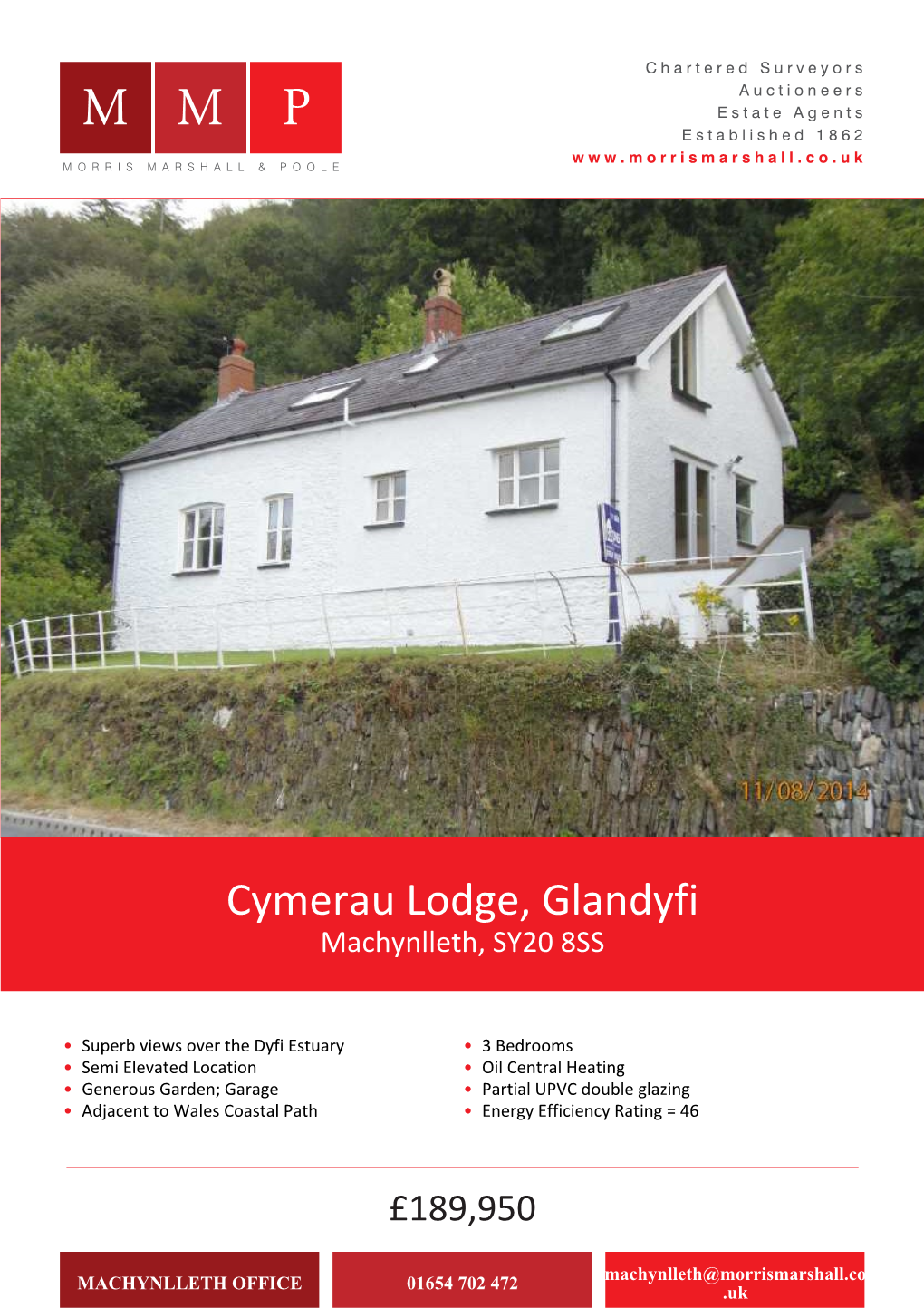 Cymerau Lodge, Glandyfi Machynlleth, SY20 8SS