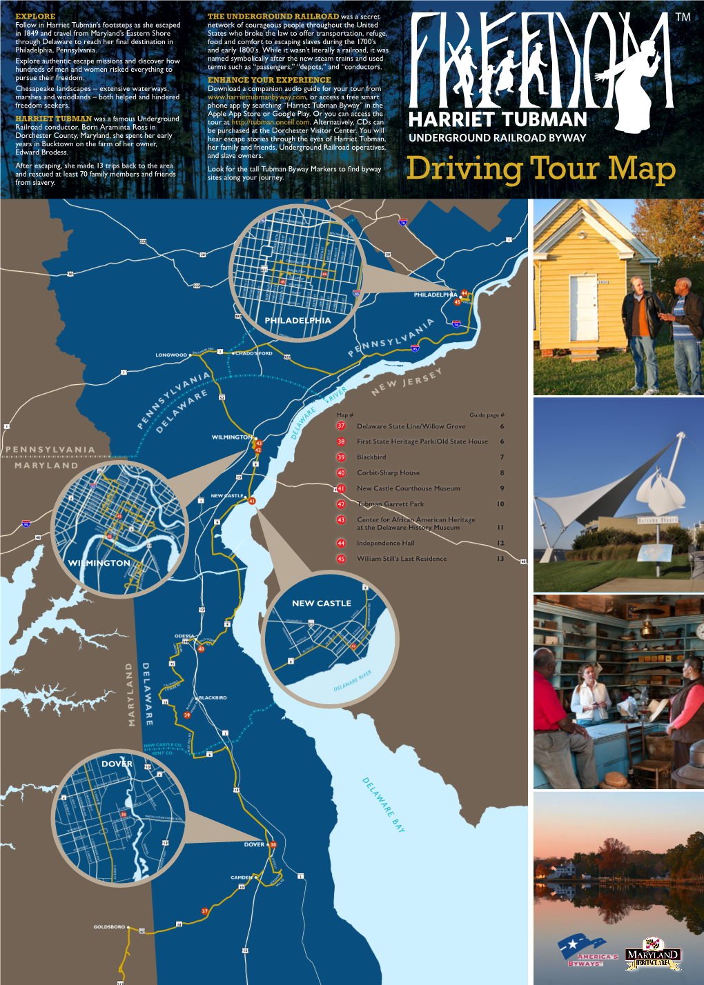 Driving Tour Map from Slavery