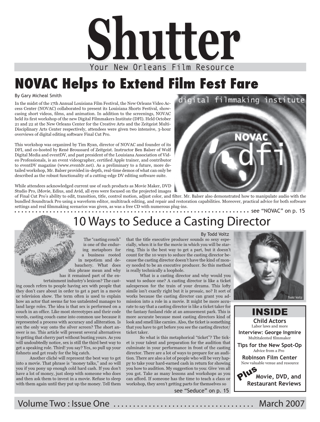 NOVAC Helps to Extend Film Fest Fare