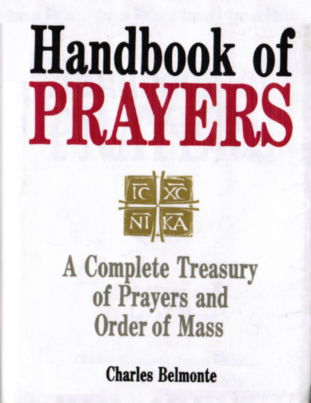 HANDBOOK of PRAYERS by Charles Belmonte