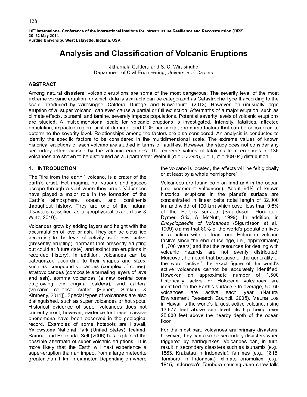 Analysis and Classification of Volcanic Eruptions