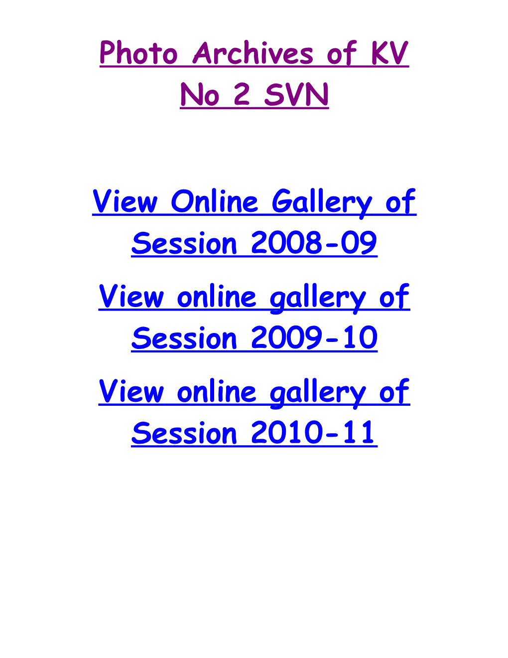 View Online Gallery of Session 2008-09