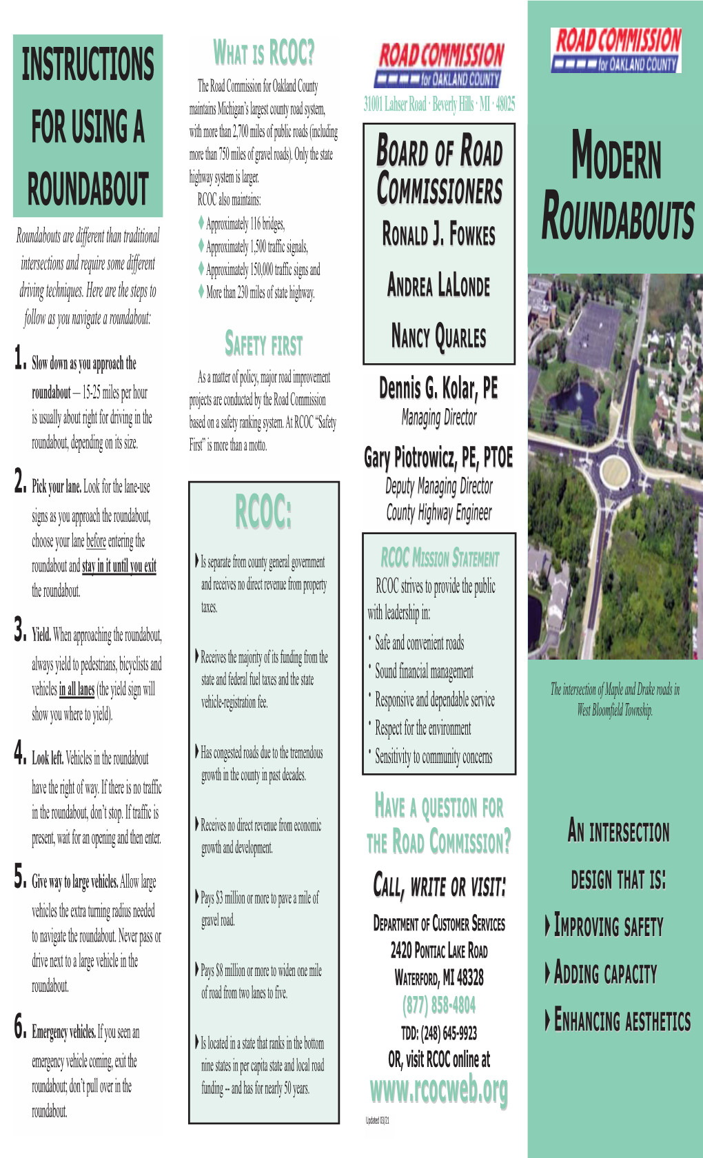 Modern Roundabouts (PDF)