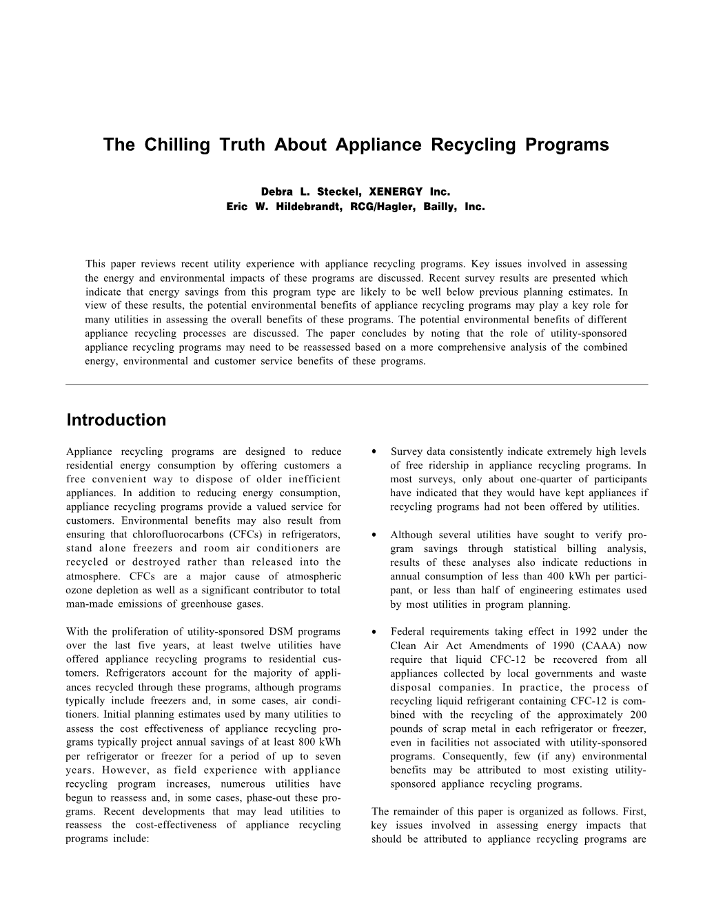 The Chilling Truth About Appliance Recycling Programs
