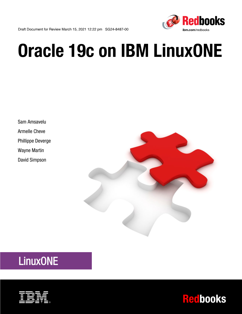Oracle 19C on IBM Linuxone