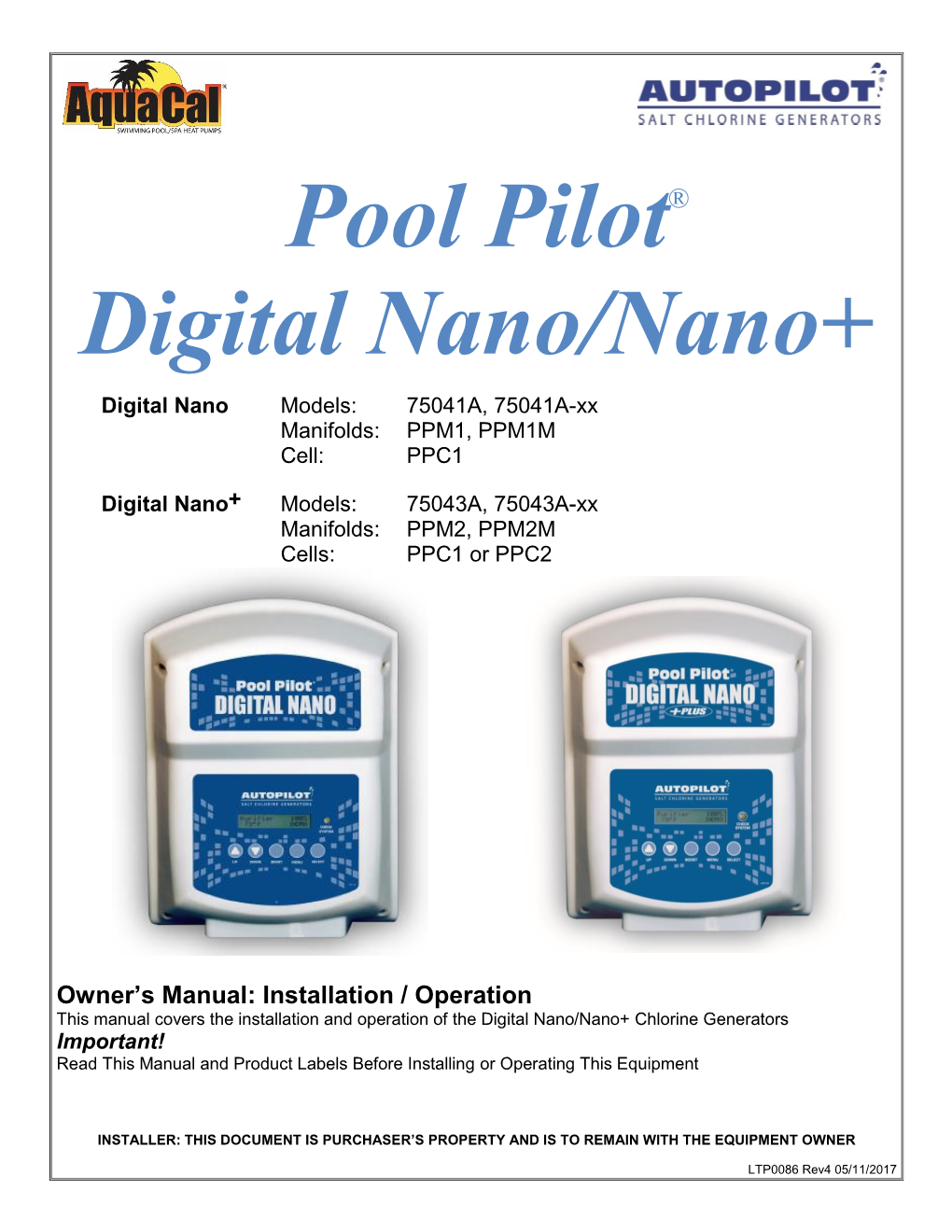 Pool Pilot® Digital Nano/Nano+