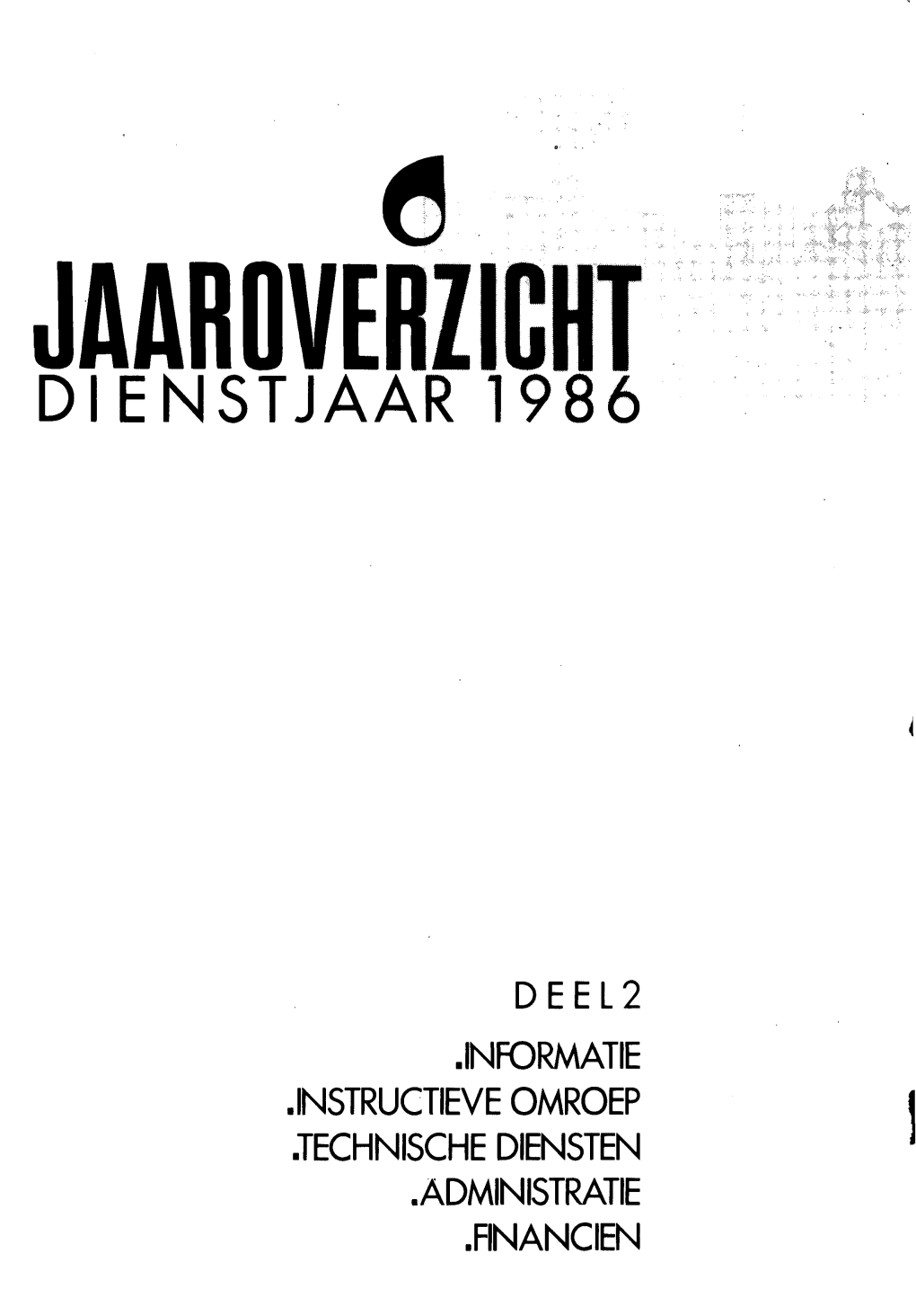 Jaarverslag 1986