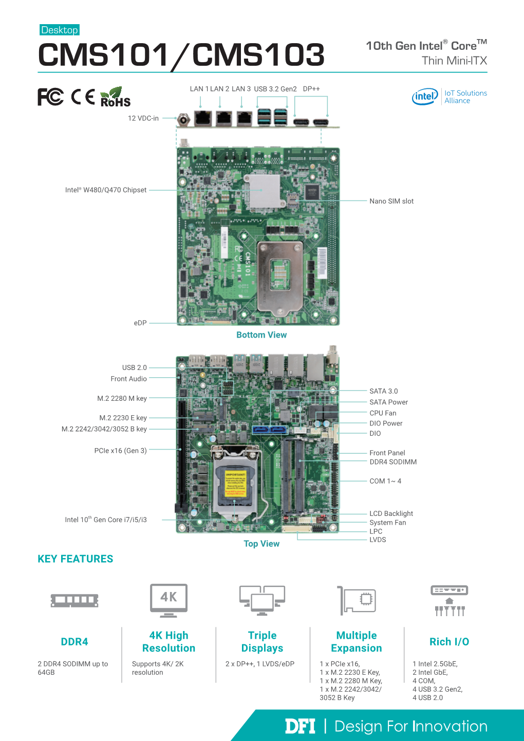 CMS101/CMS103 10Th Gen Intel® Coretm