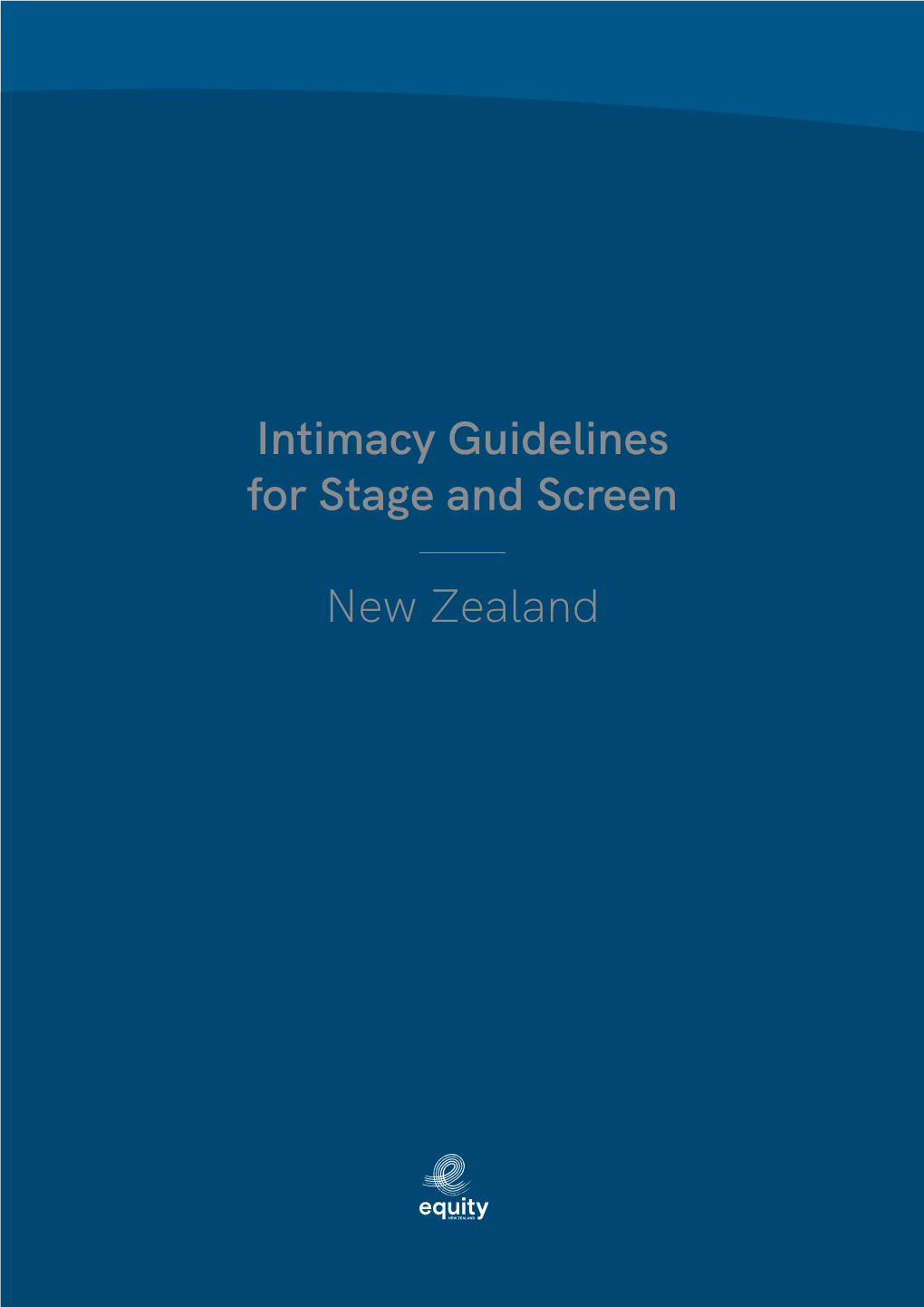 Intimacy Guidelines for Stage and Screen