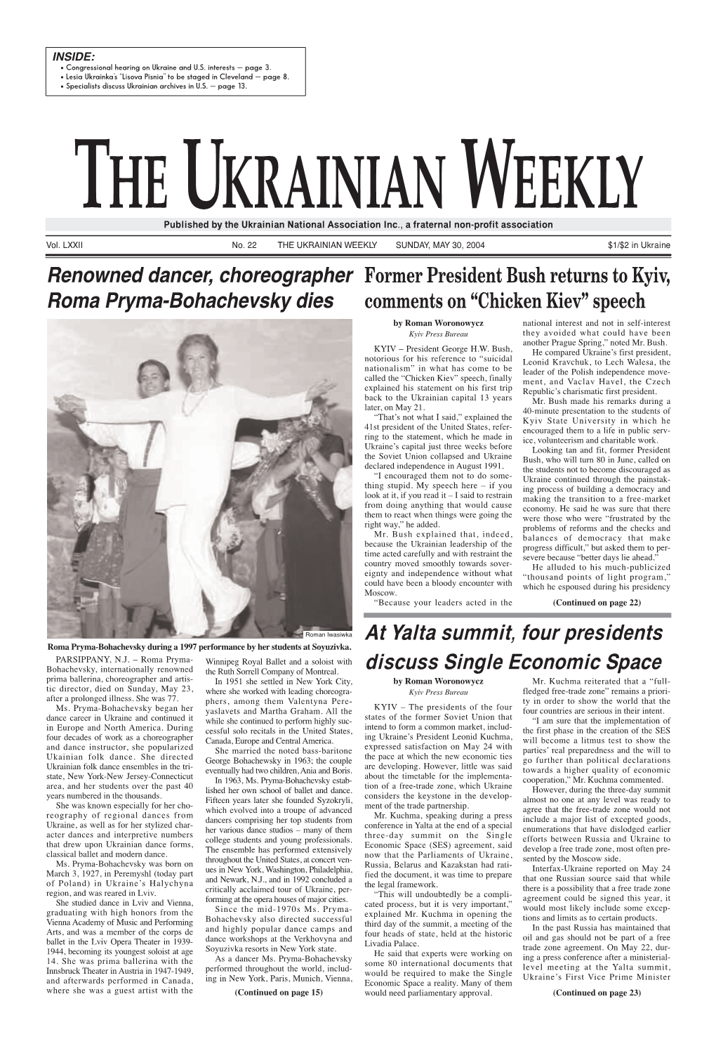 The Ukrainian Weekly 2004, No.22