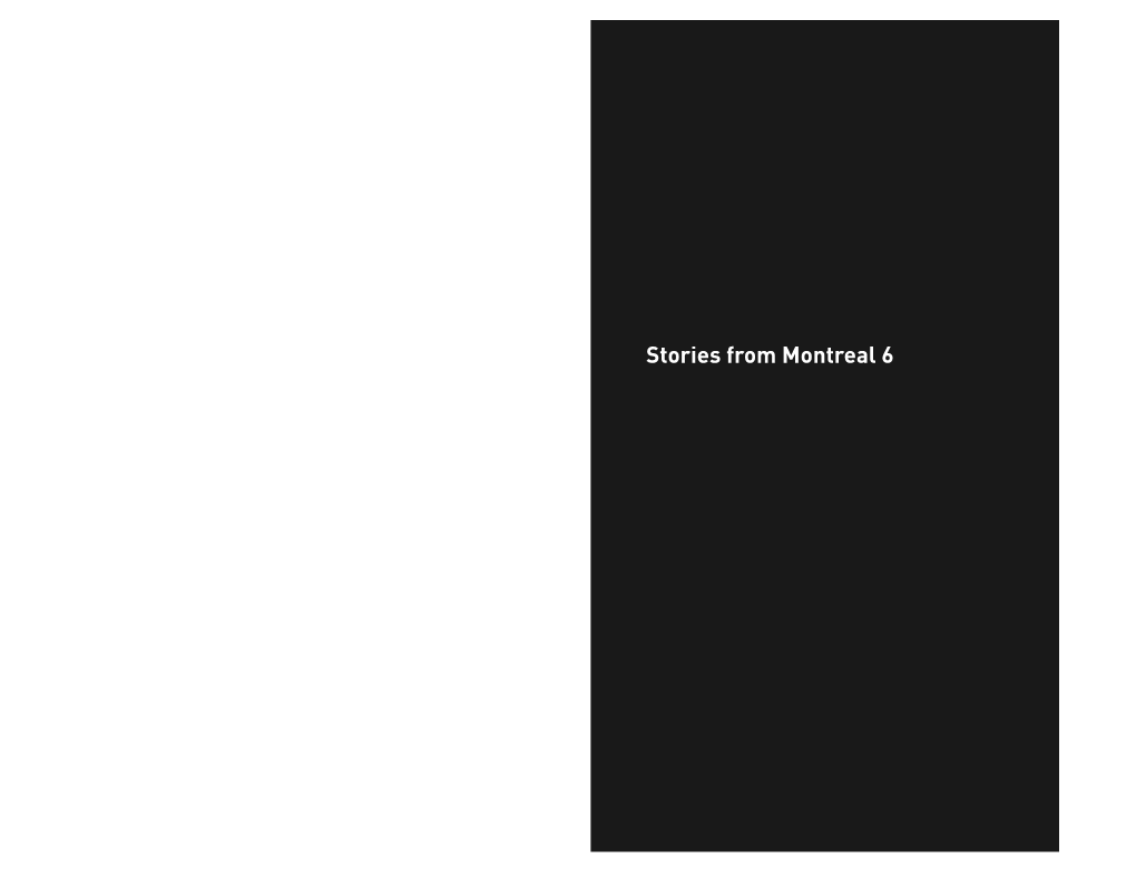 Stories from Montréal V6 2011 [PDF]