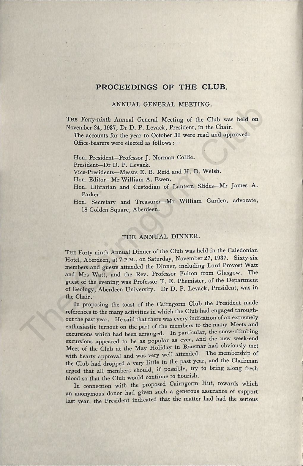 The Cairngorm Club Journal 079, 1938