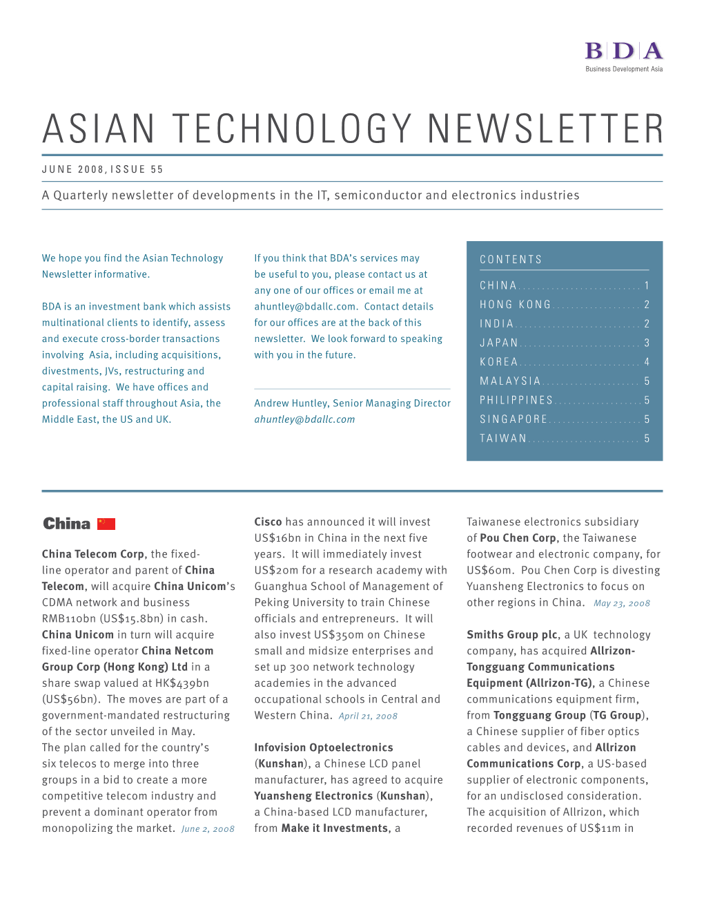 Technology Newsletter Jun08 V2 Sa.Indd