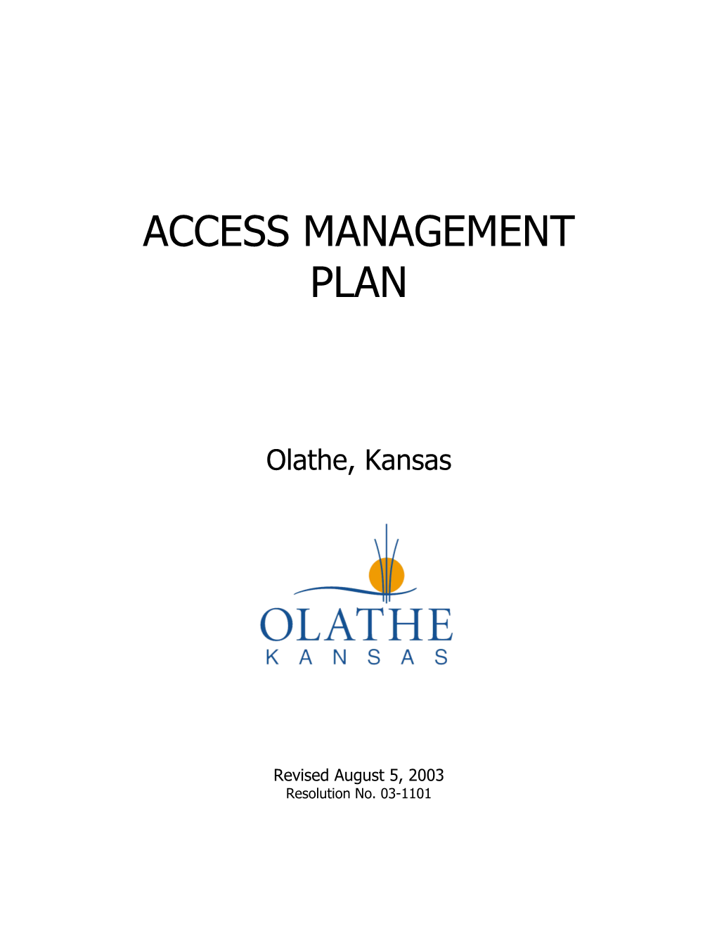 Access Management Plan