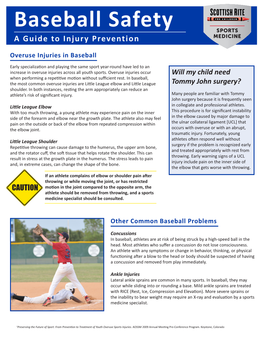 Sports Medicine – Baseball Safety