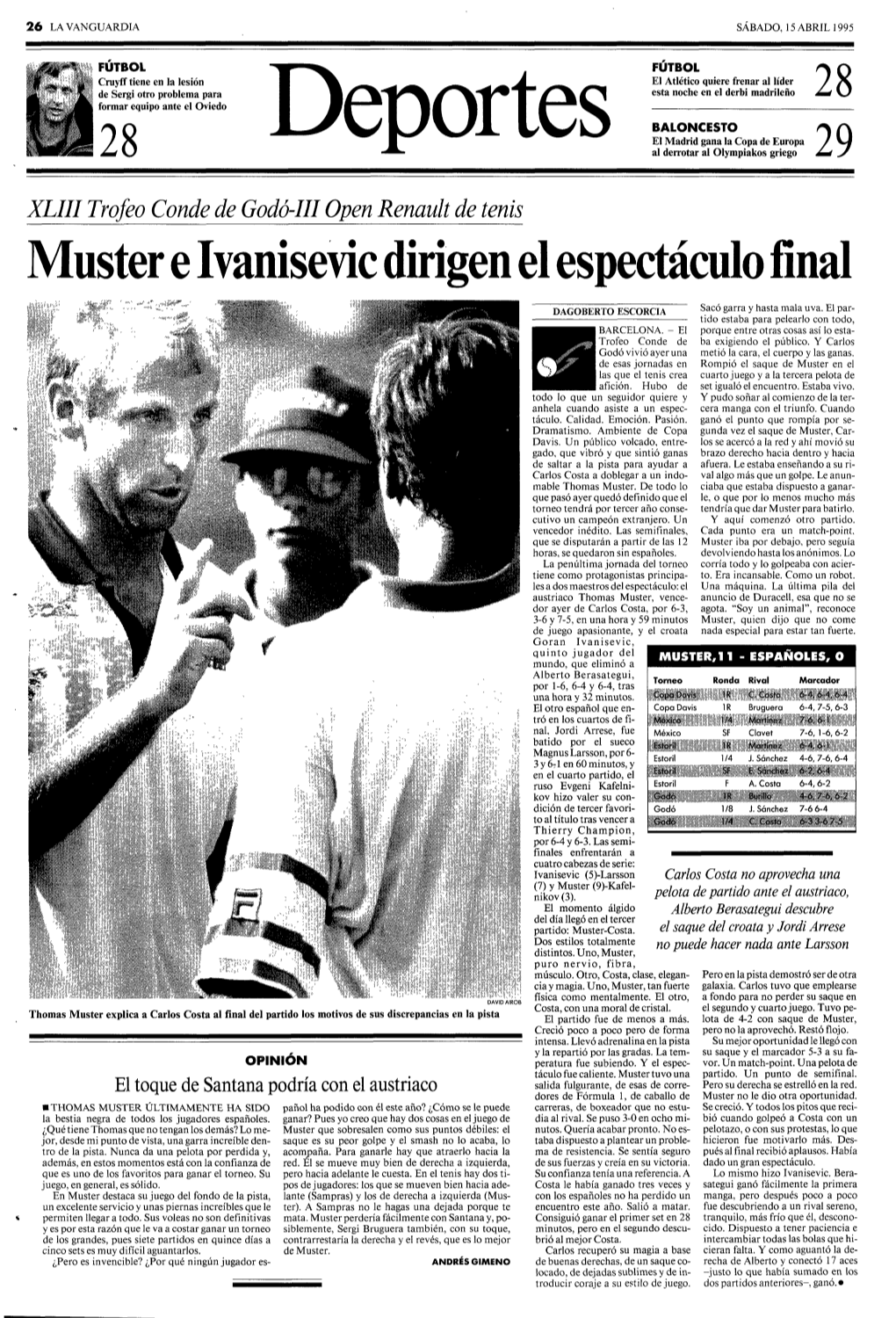 Muster E Ivanisevic Dirigen El Espectáculo Final