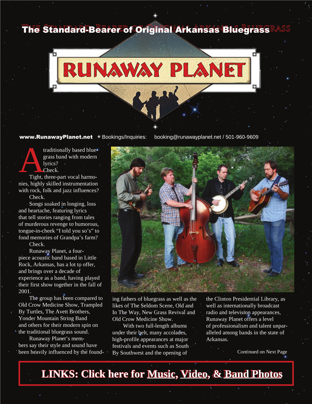 Official Runaway Planet 2016 Press