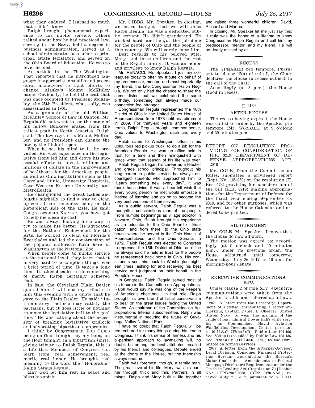 Congressional Record—House H6296