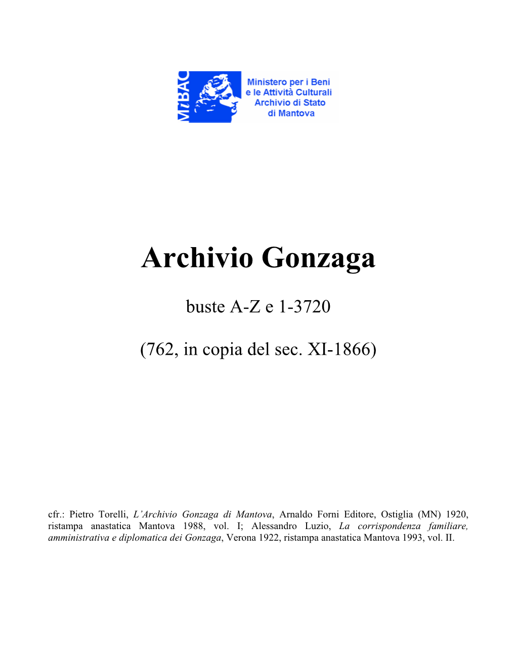 Archivio Gonzaga