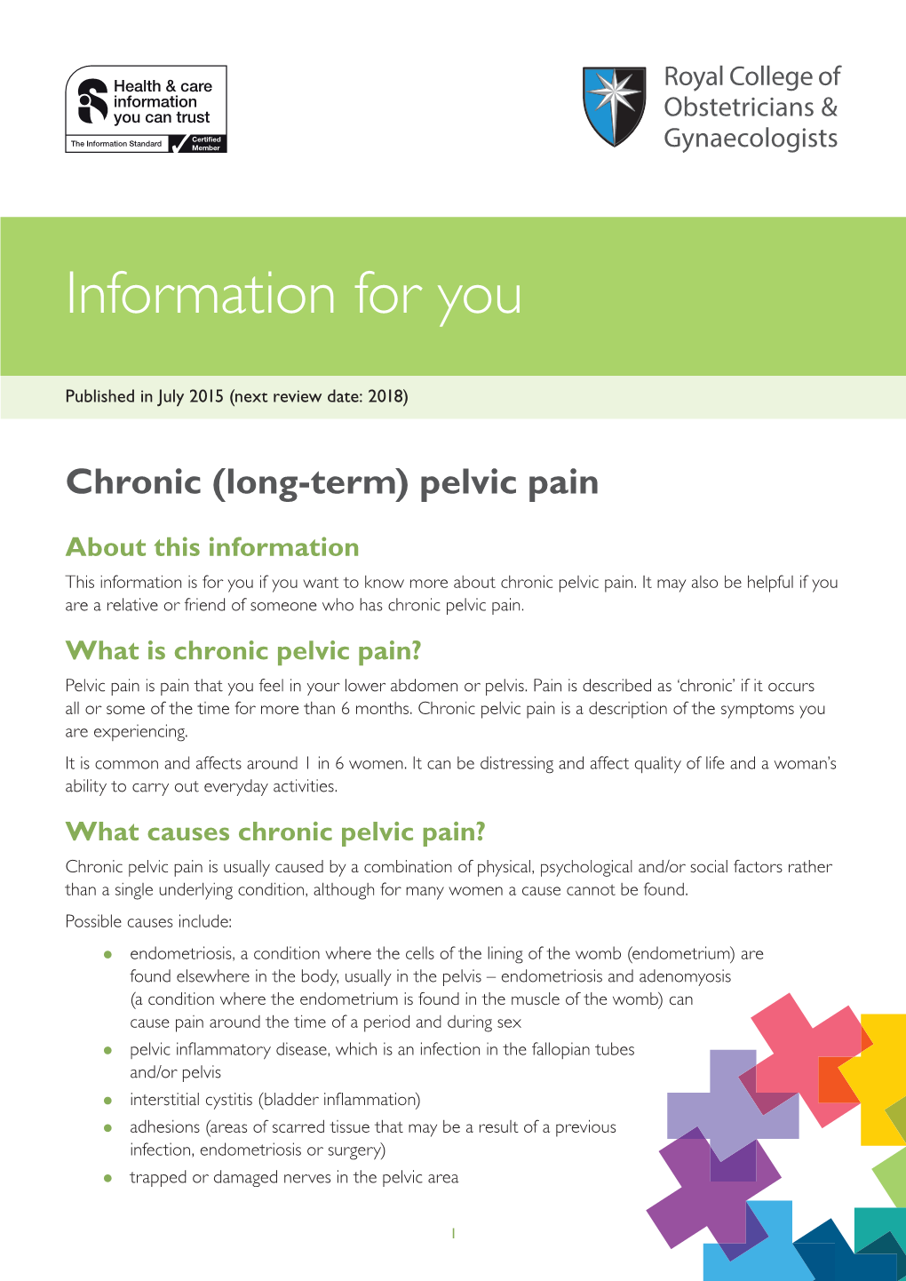 Chronic (Long-Term) Pelvic Pain