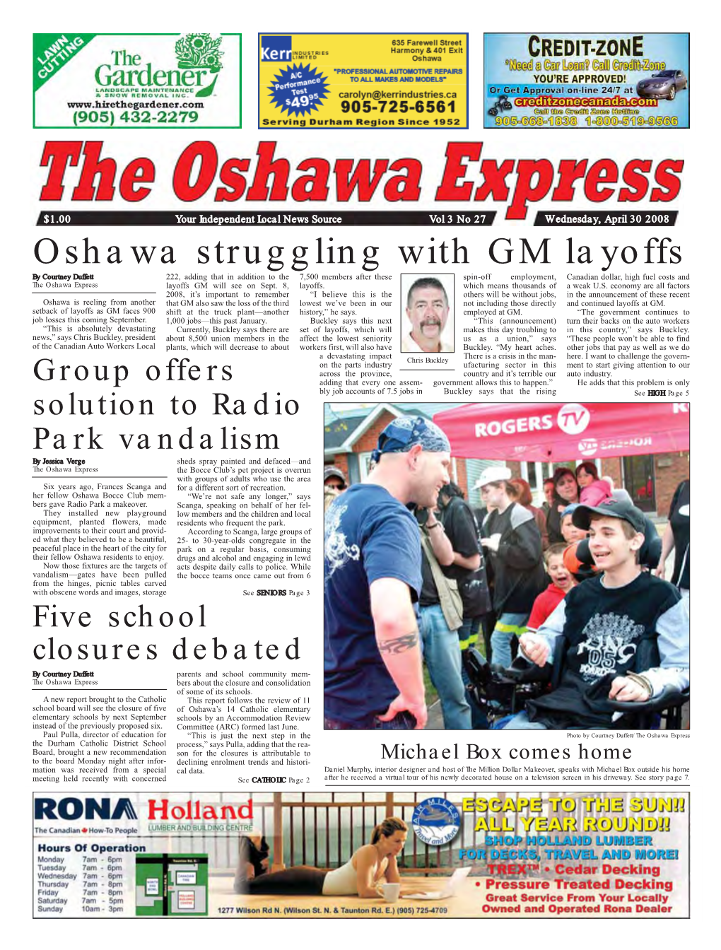 Oshawa Struggling with GM Layoffs