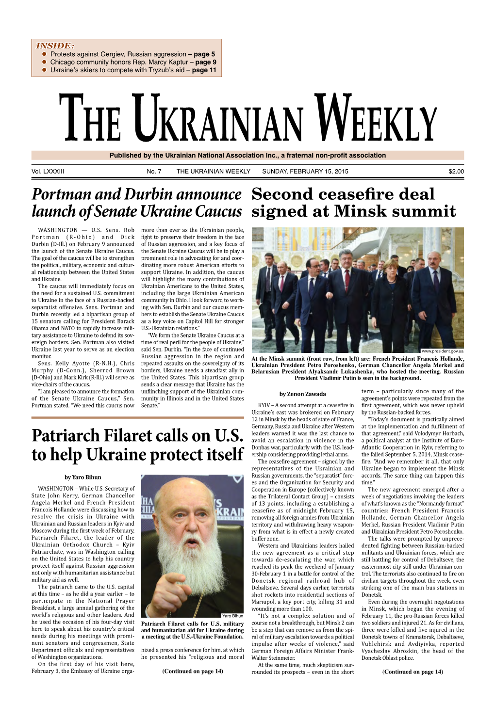 The Ukrainian Weekly, 2015