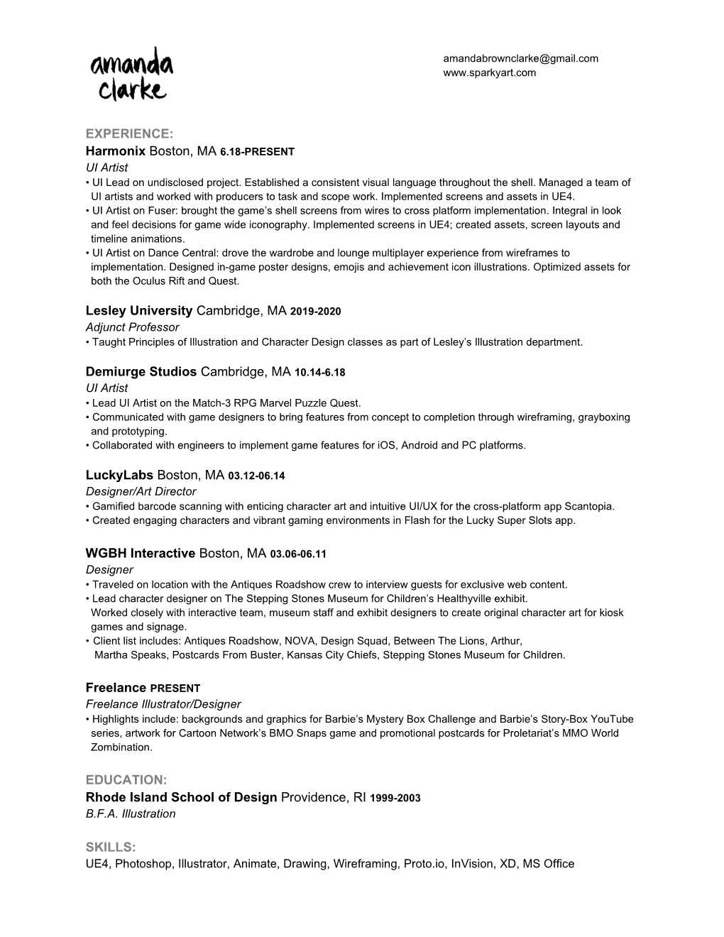 Amanda B. Clarke Resume.Docx