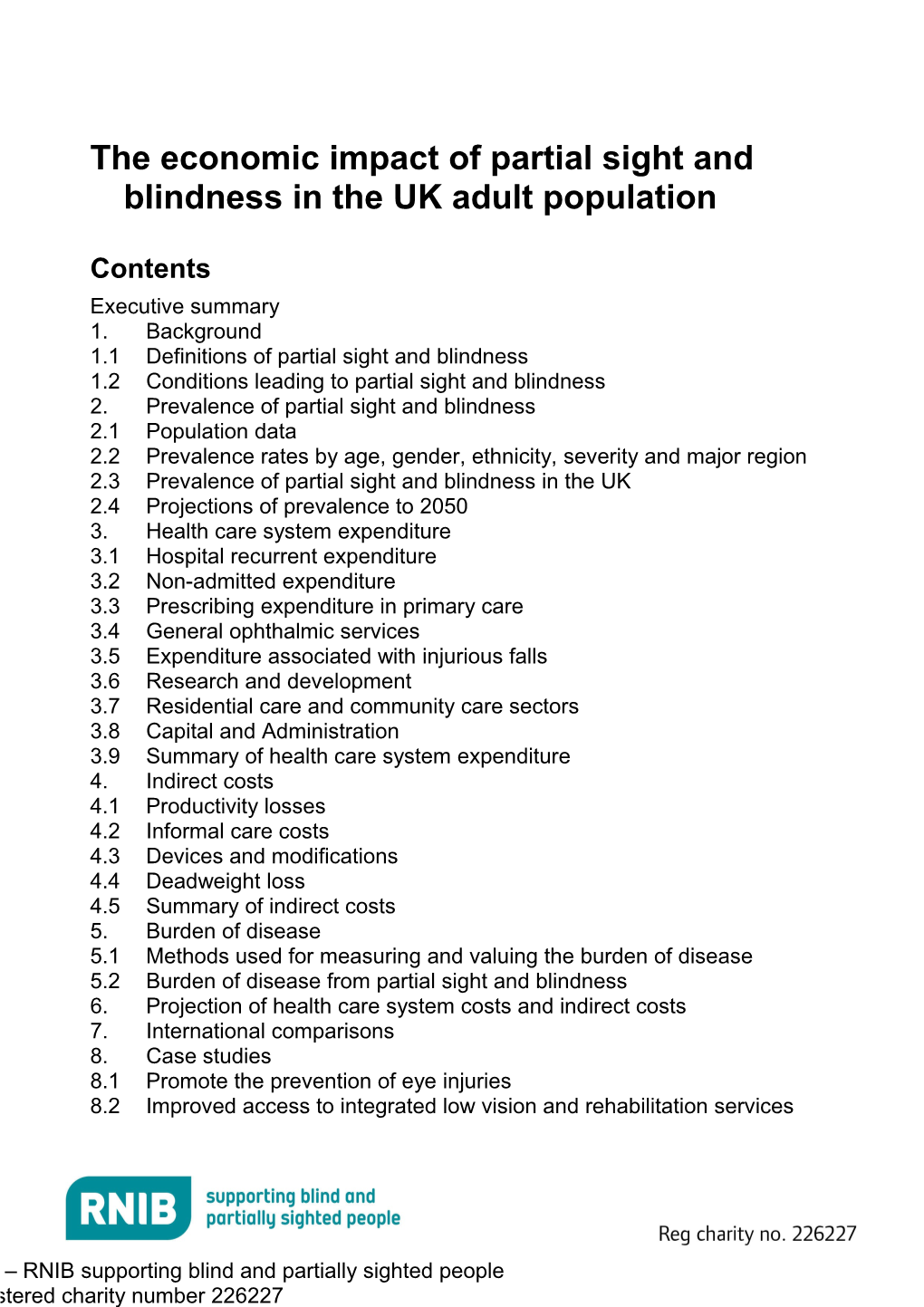 Future Sight Loss UK 1 - Full Report