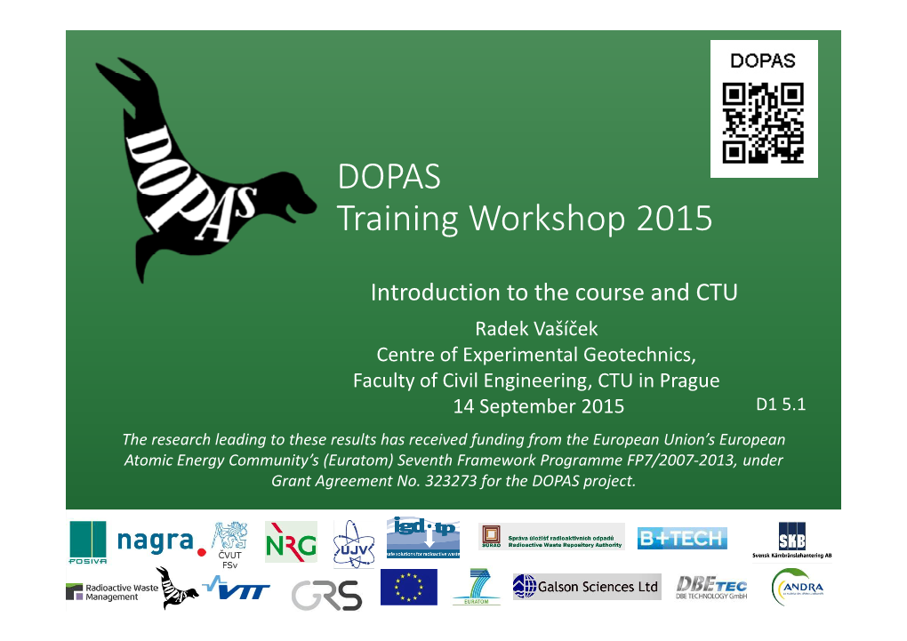 DOPAS Training Workshop 2015