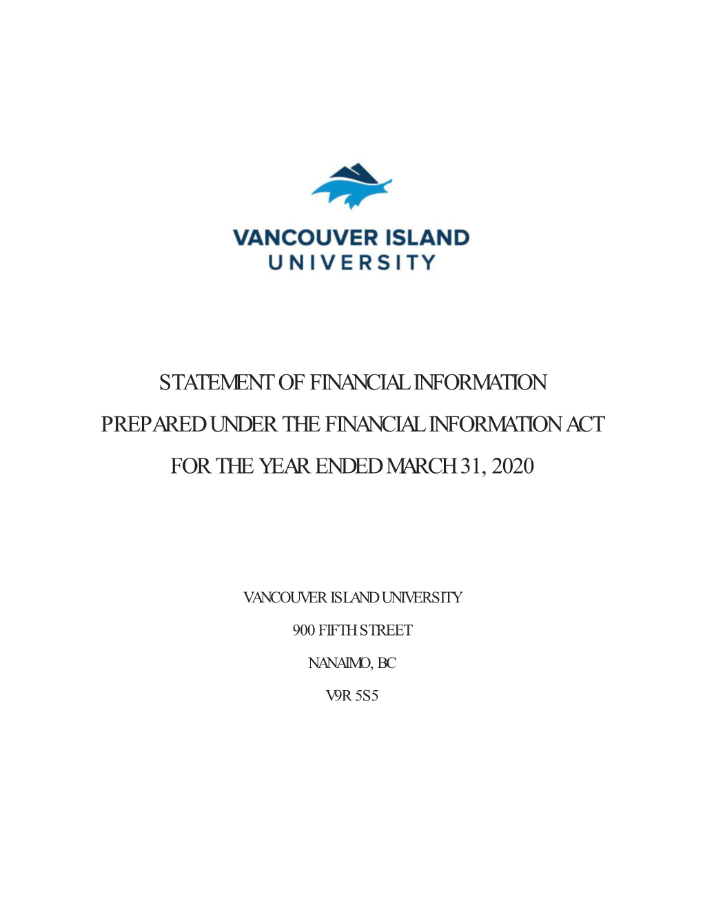 Statement of Financial Information (SOFI) 2019/20