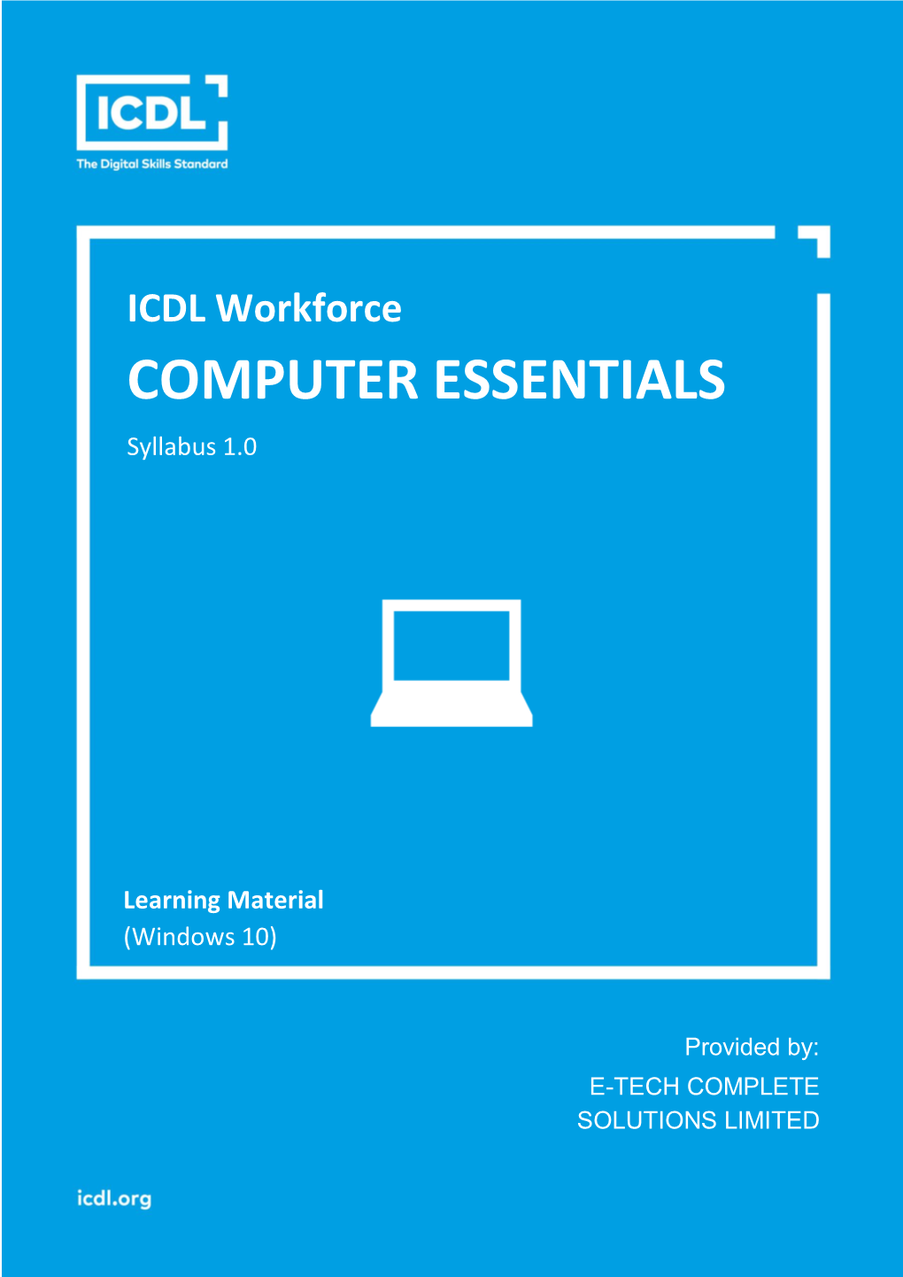 ICDL Computer Essentials 1.0 Windows 10