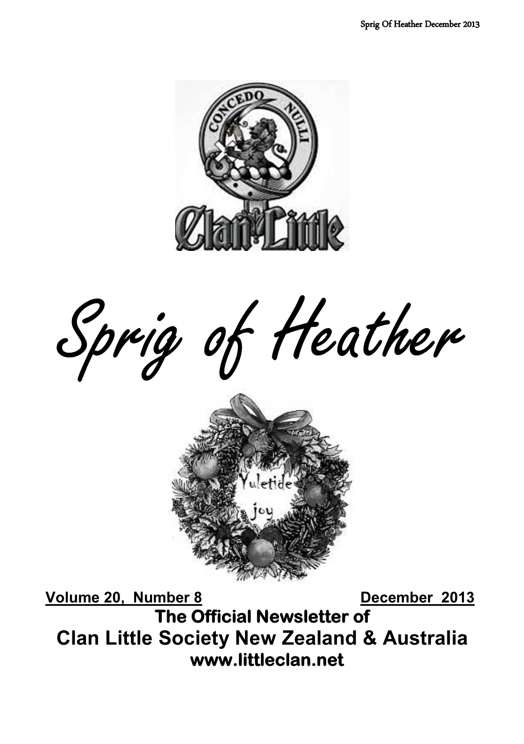 CLS Sprig of Heather December 2013