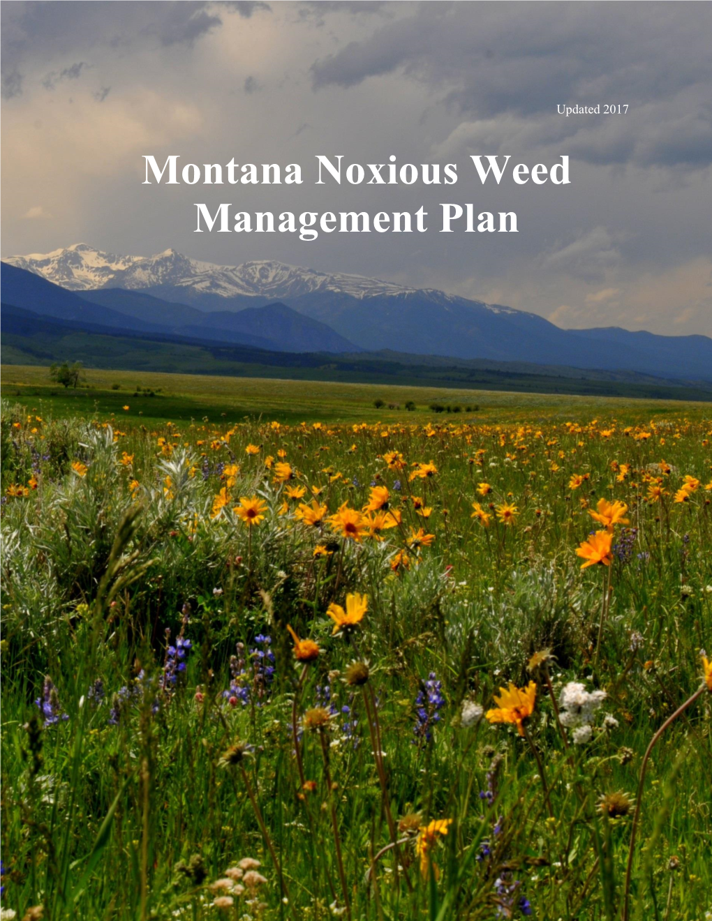 Montana Noxious Weed Management Plan