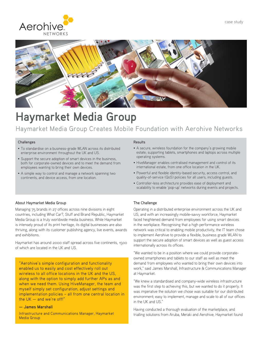 Haymarket Media Group Case Study