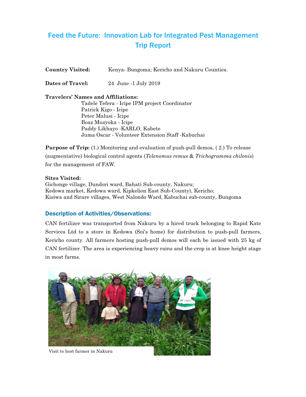 IPM CRSP Trip Reports