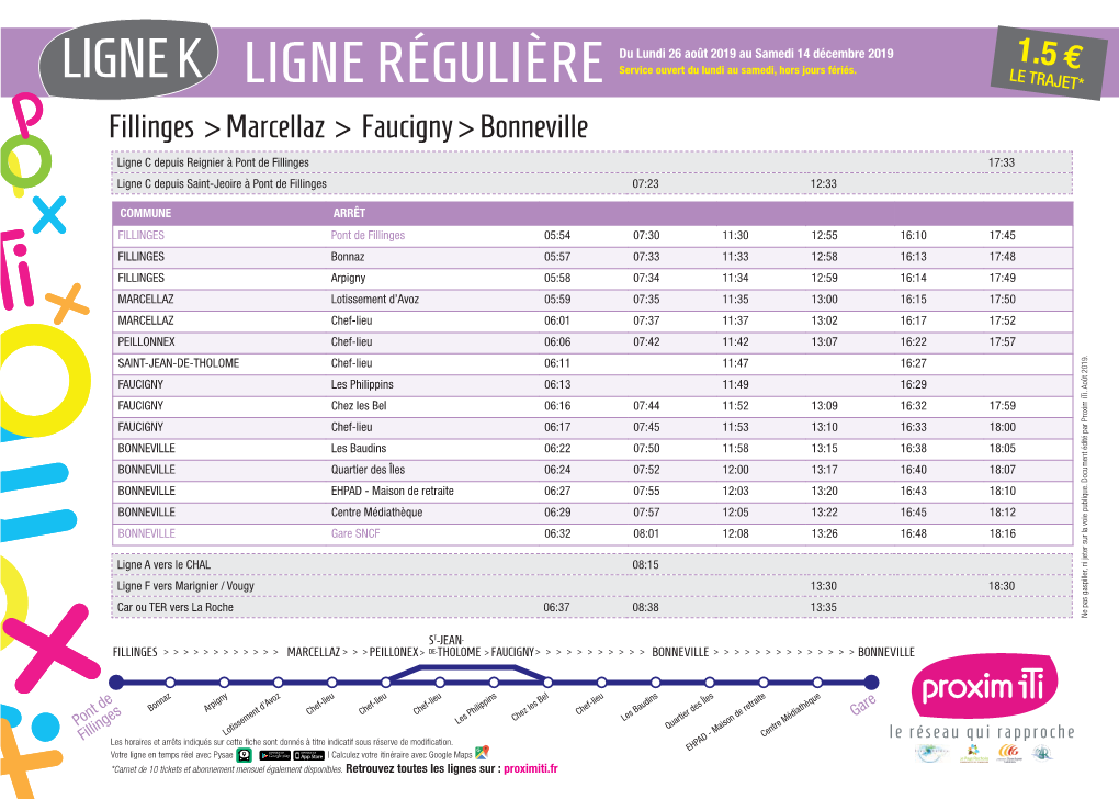 LIGNE RÉGULIÈRE Service Ouvert Du Lundi Au Samedi, Hors Jours Fériés