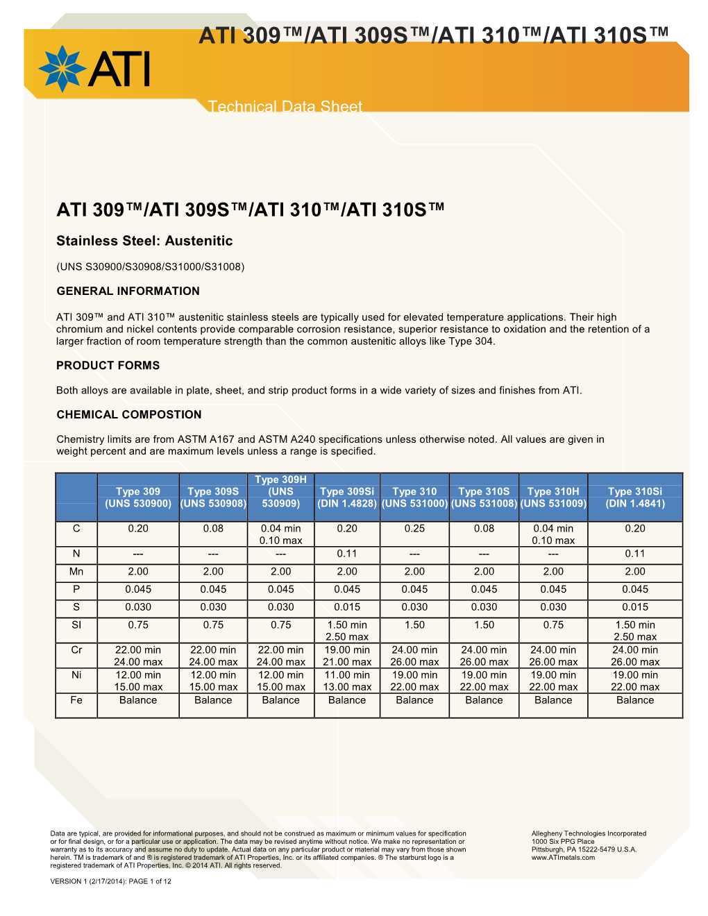 Ati 309™/Ati 309S™/Ati 310™/Ati 310S™