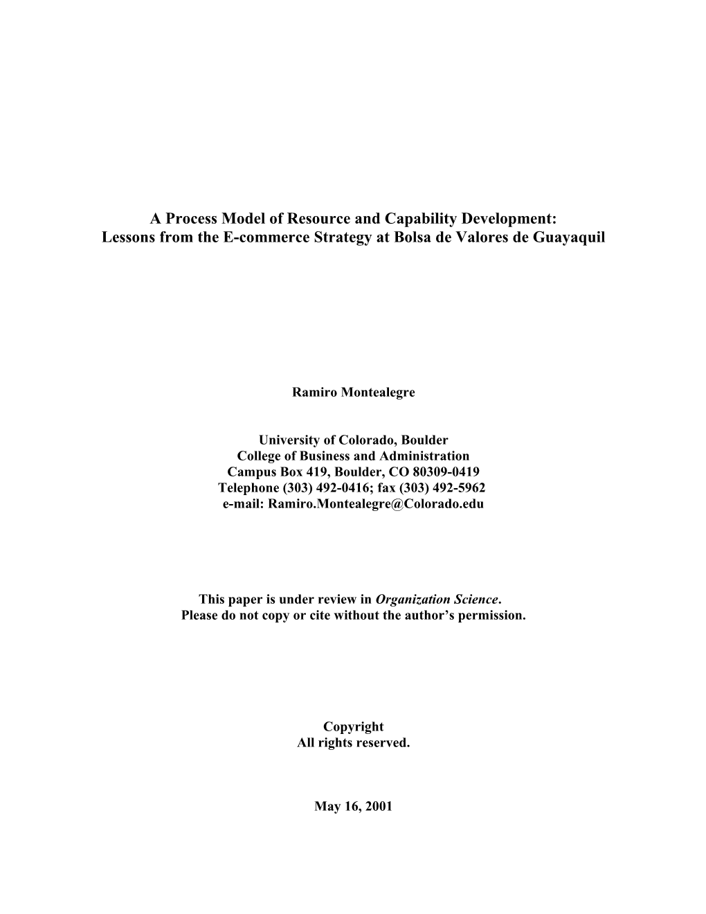 1) The Adoption Of Information Technology In The Guatemalan Sugar Industry