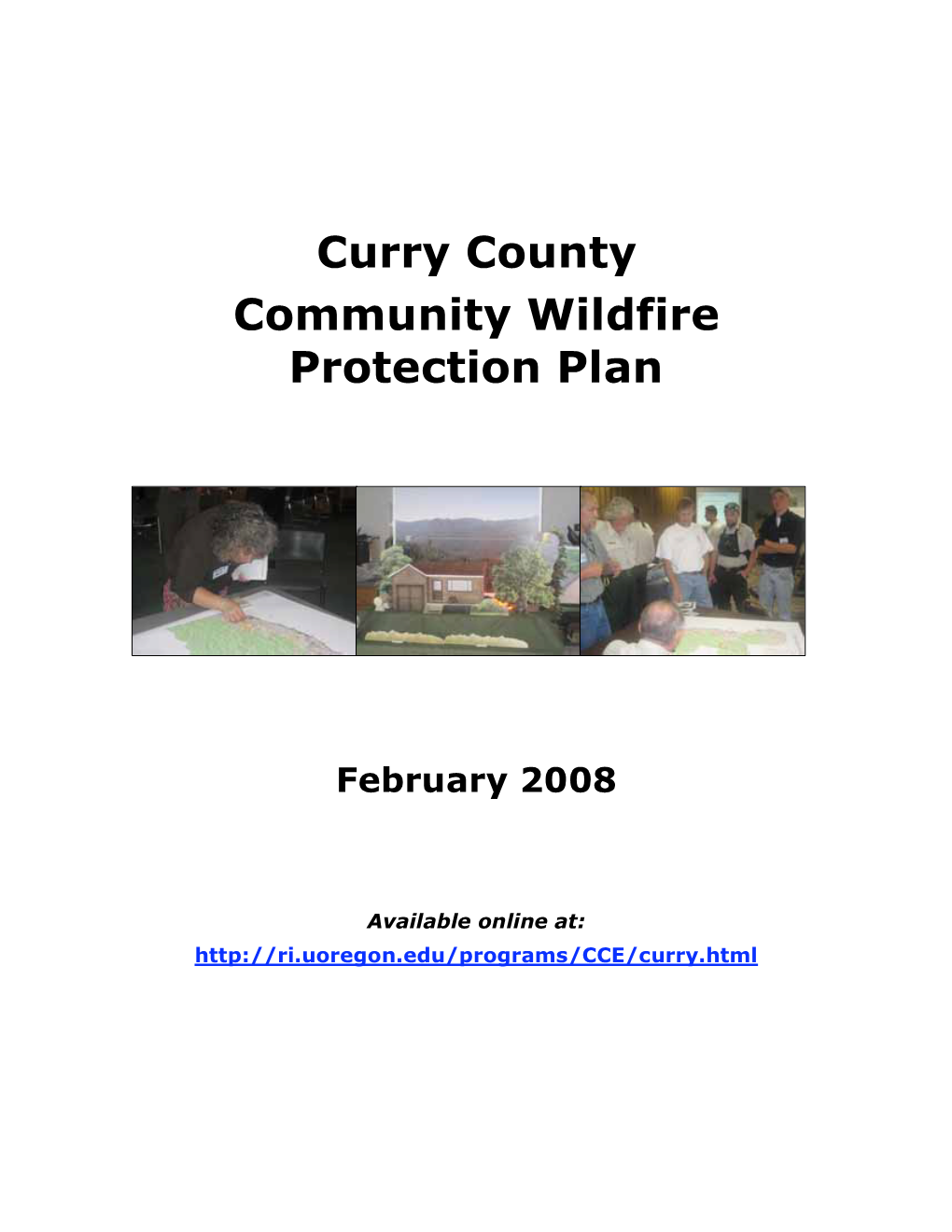 Curry County Community Wildfire Protection Plan