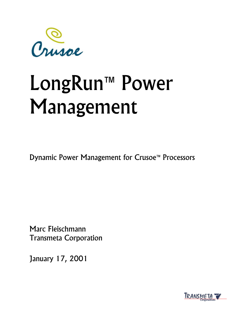 Longrun™ Power Management