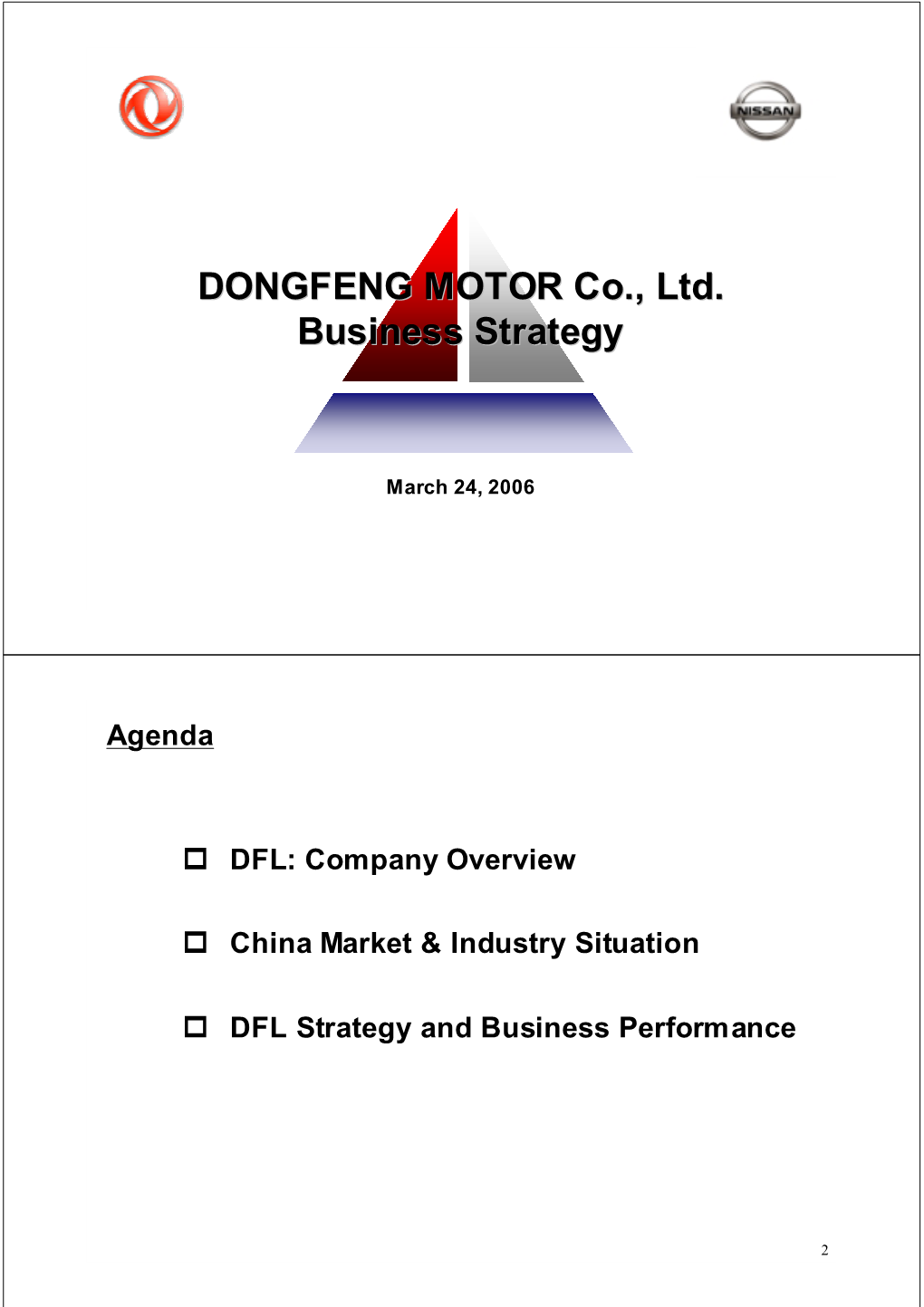 DONGFENG MOTOR Co., Ltd. Business Strategy