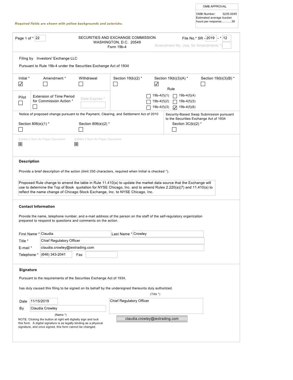 SR-IEX-2019-12 Page 3 of 22