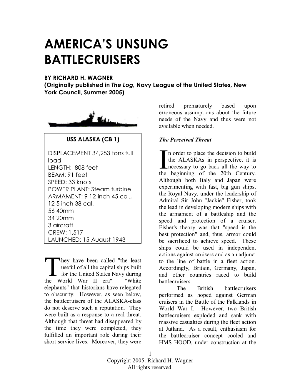 America's Unsung Battlecruisers