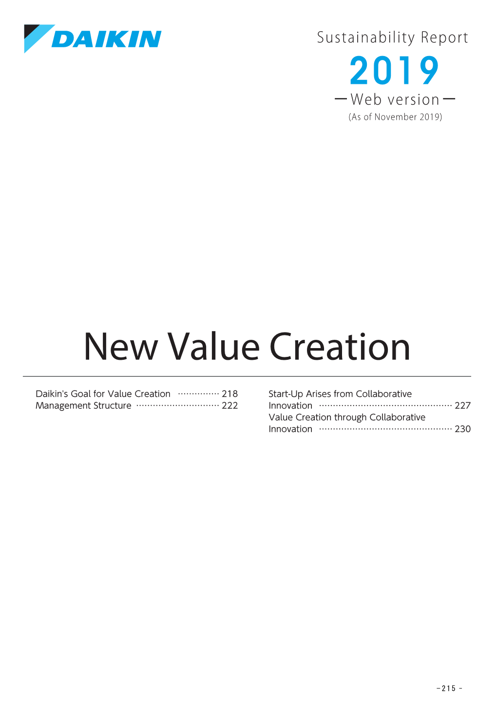 New Value Creation