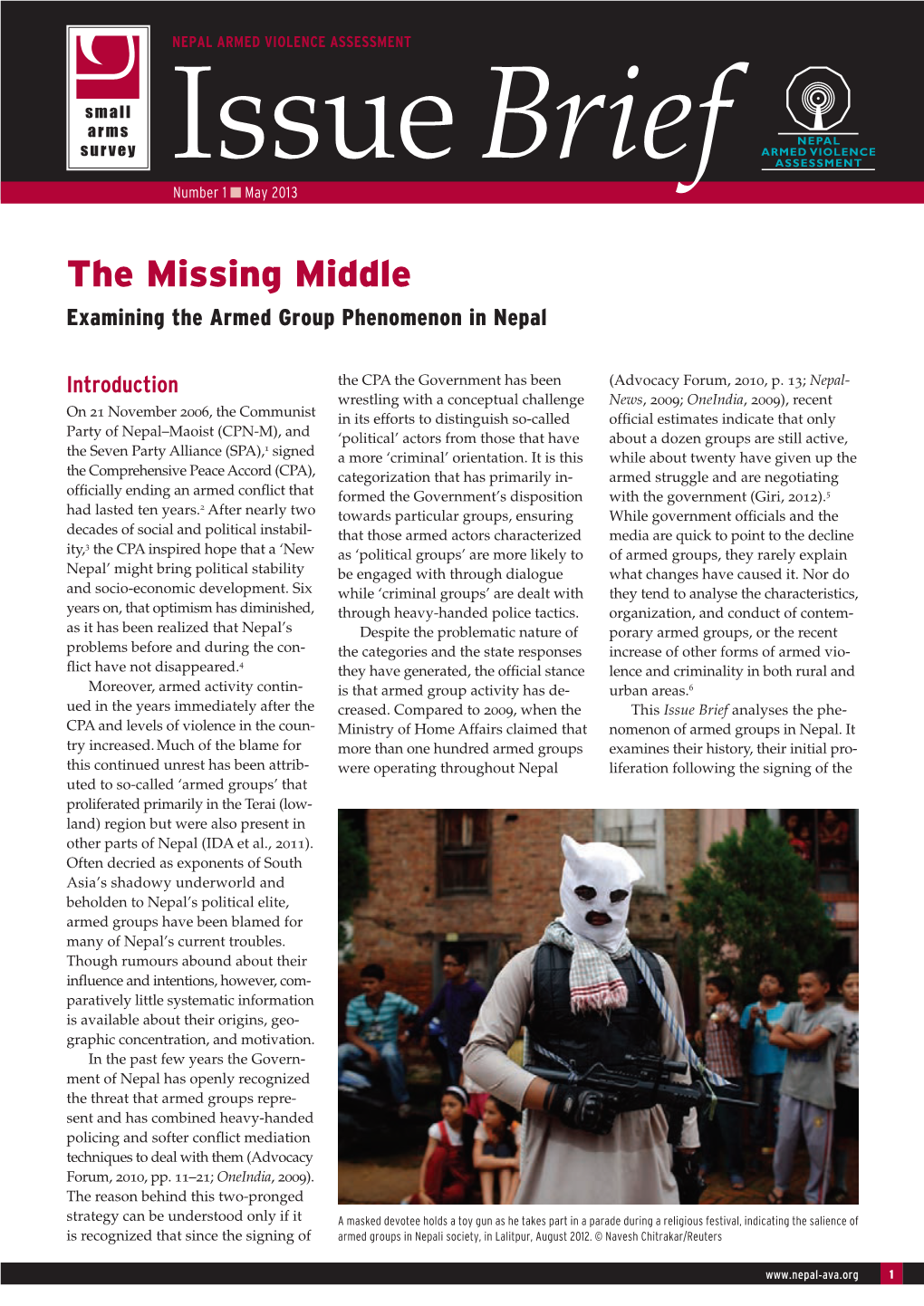 The Missing Middle: Examining the Armed Group