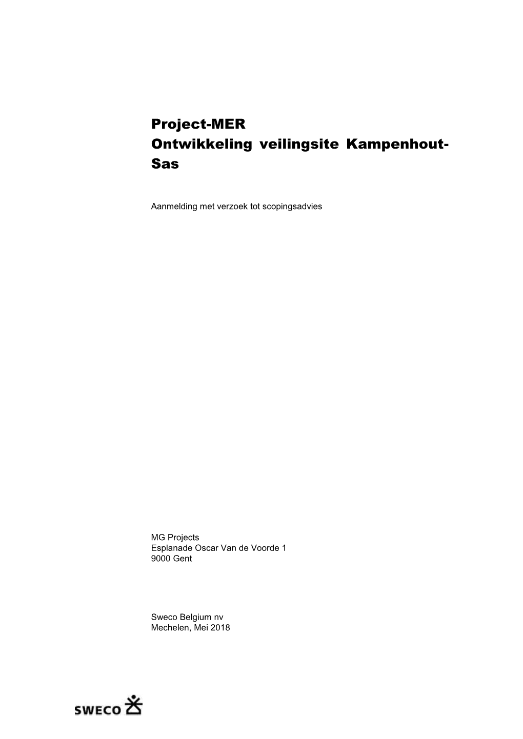 Project-MER Ontwikkeling Veilingsite Kampenhout- Sas
