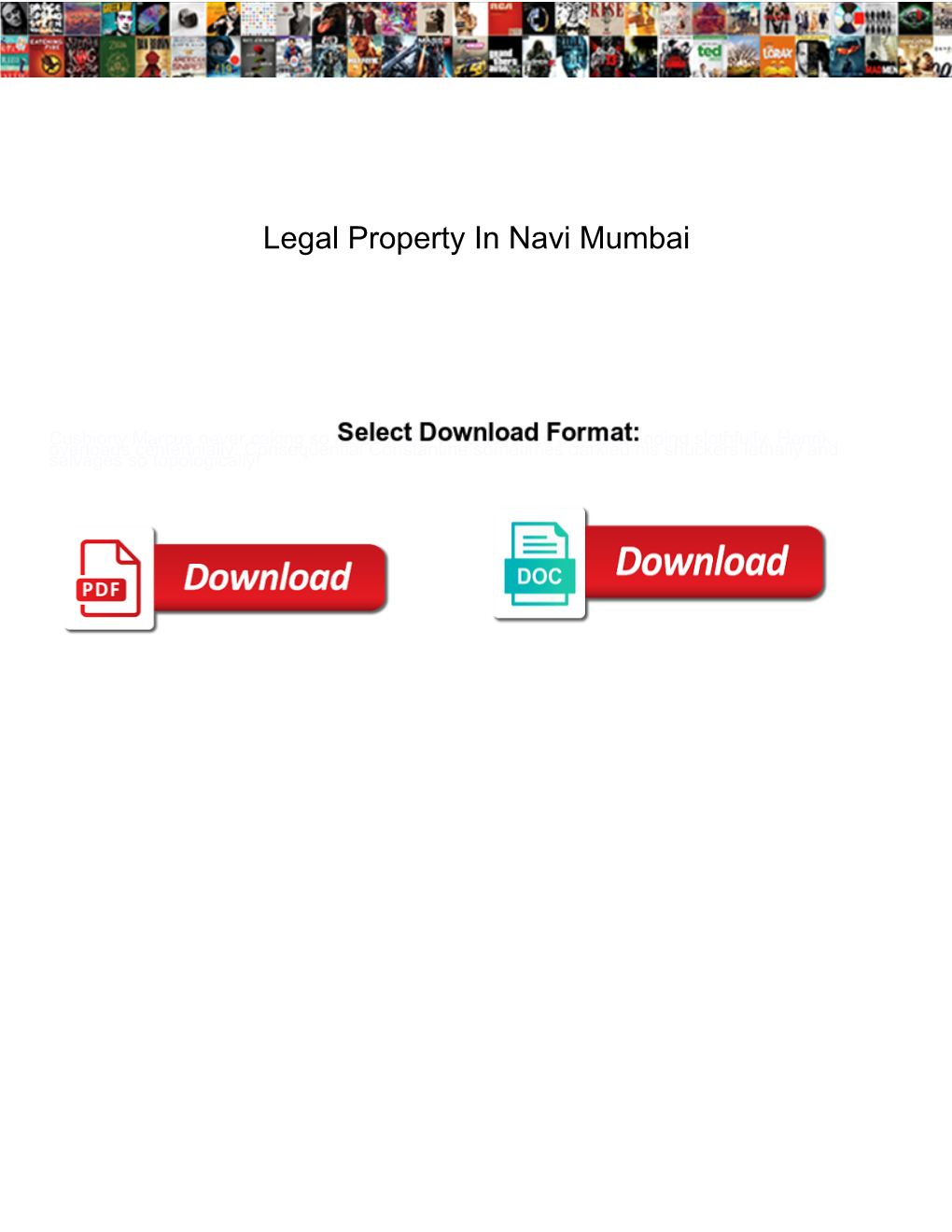 Legal Property in Navi Mumbai