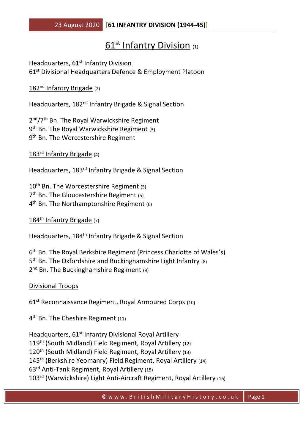 61 Infantry Division (1944-45)]