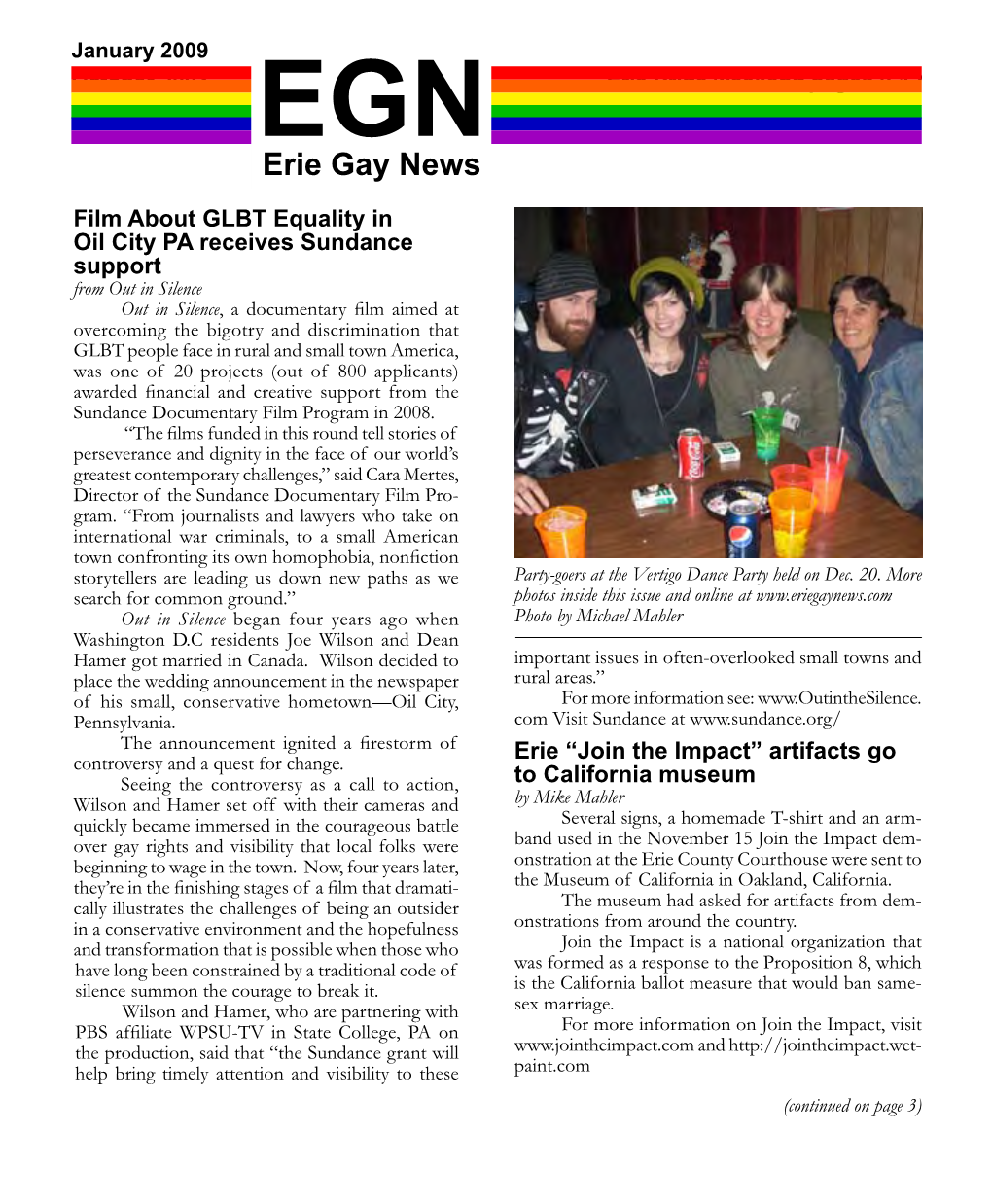 Erie Gay News